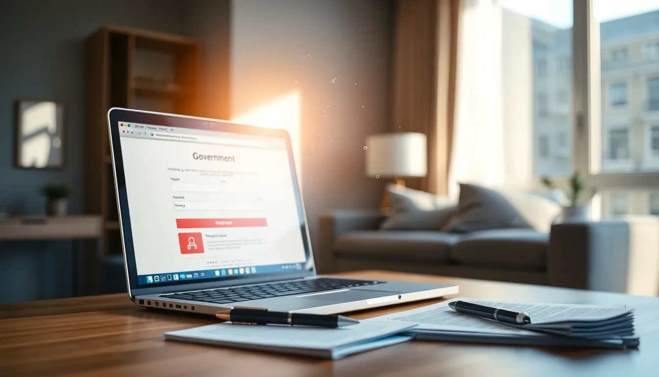 청년 월세 지원금 신청 절차를 보여주는 일러스트